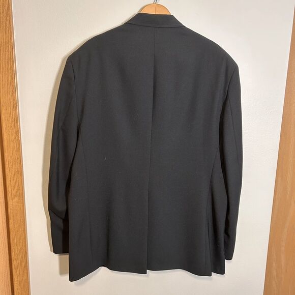 Hasting & Smith Men’s Size 46 L Black Blazer Jacket + Gold Buttons - Picture 2 of 13